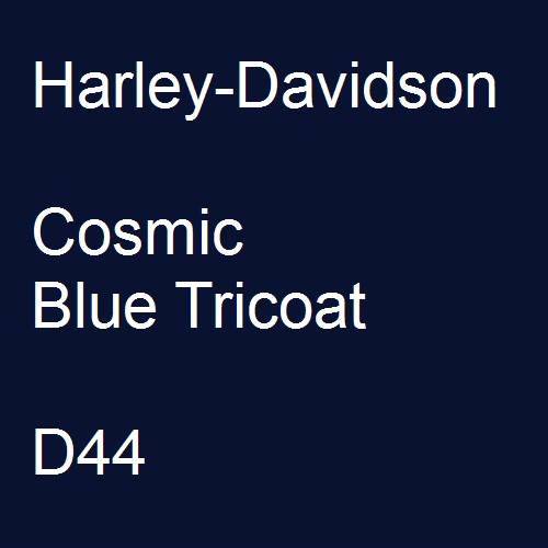 Harley-Davidson, Cosmic Blue Tricoat, D44.